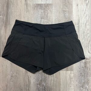 Lululemon Speed Up Shorts Low Rise  Women 8 Black